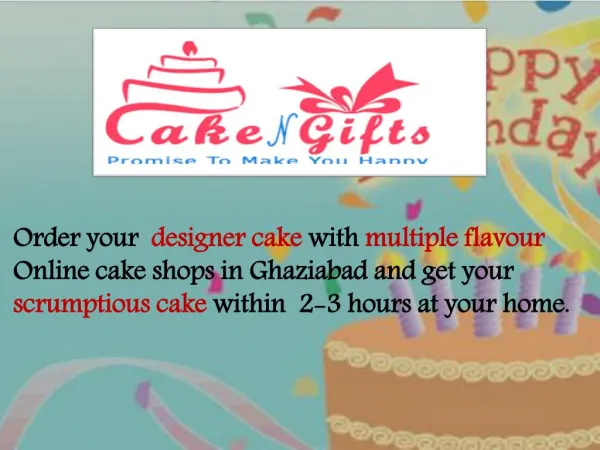Find midnight birthday cake delivery in Ghaziabad