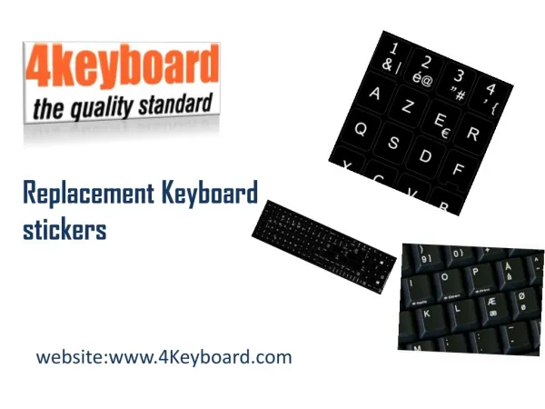 Colourful Replacement Keyboard Sticker