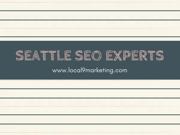 Seattle SEO Experts | Local9 Marketing