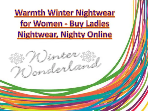 Warmth Winter Nighties for Womens Cold Night