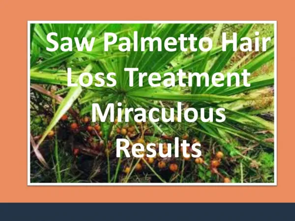 Saw Palmetto Extract Supplements for Male