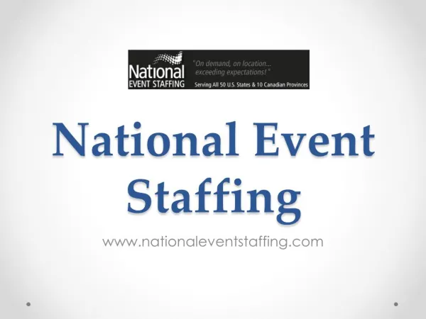 National Event Staffing - www.nationaleventstaffing.com