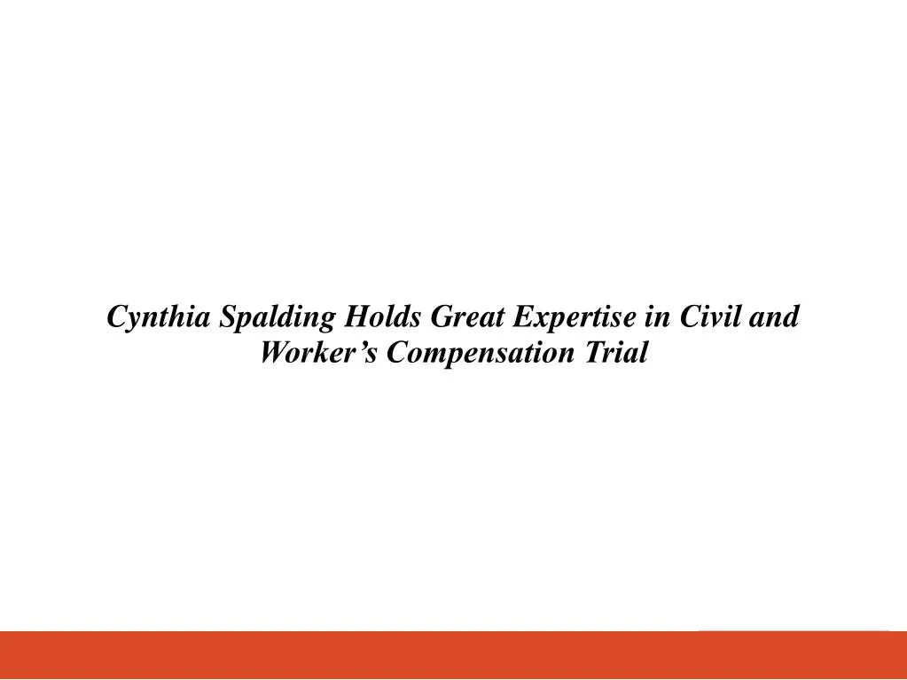 cynthia spalding holds great expertise in civil