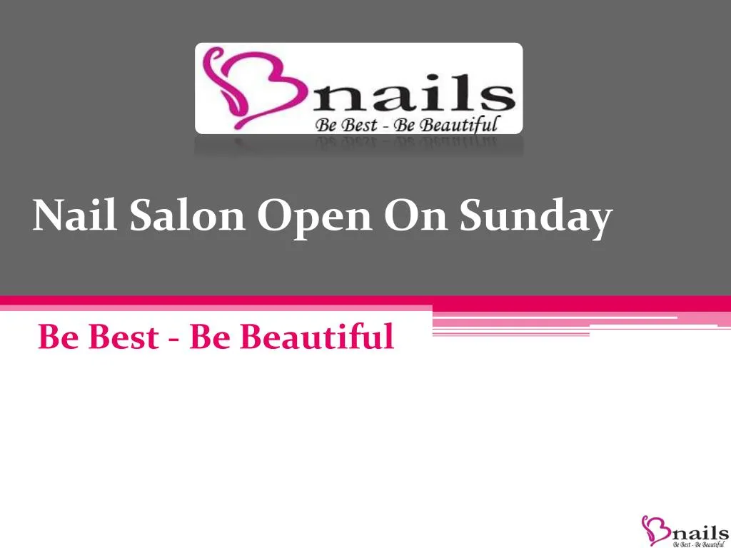 nail salon open on sunday