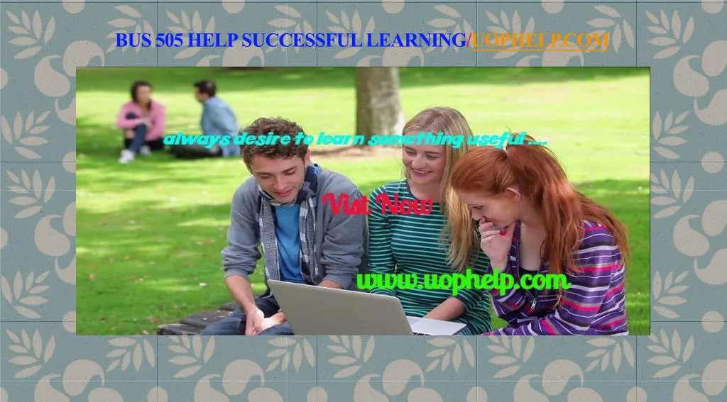 bus 505 help successful learning uophelp com