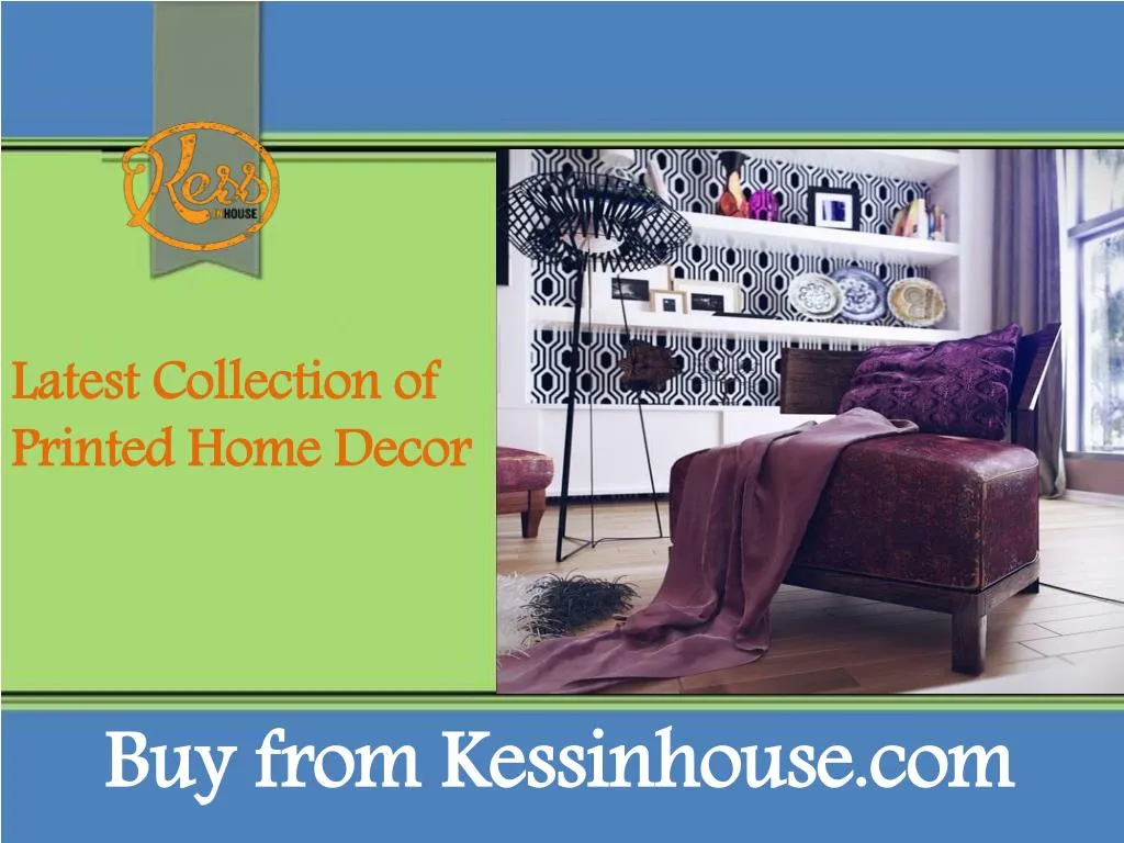 latest collection of printed home decor