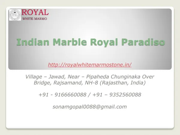 Indian Marble Royal Paradiso