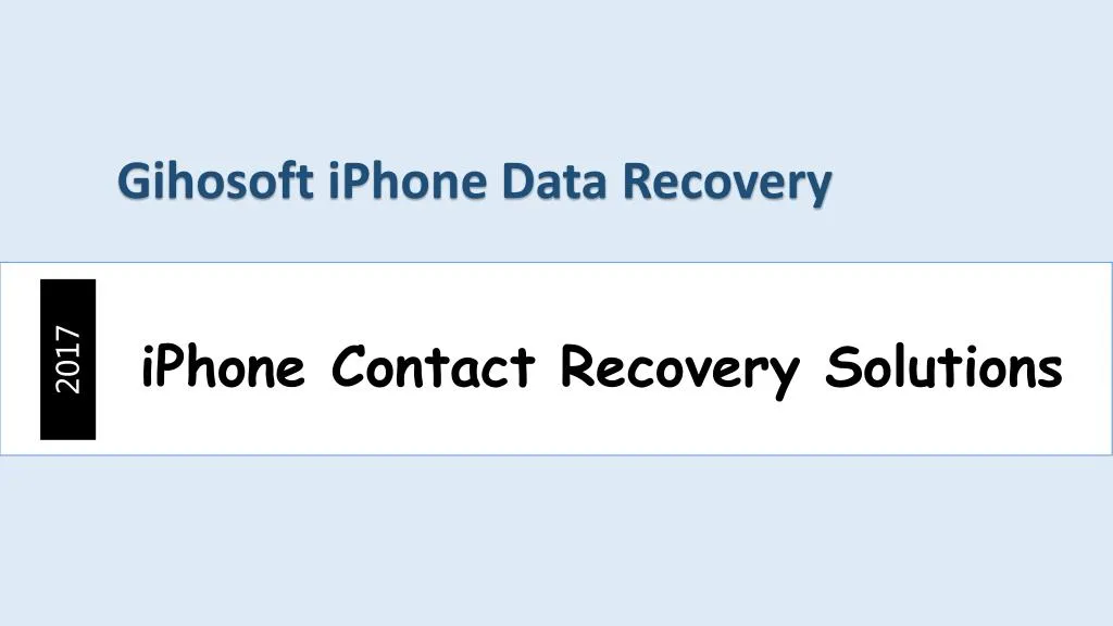 iphone contact recovery solutions