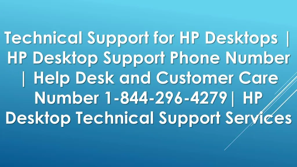 technical support for hp desktops hp desktop