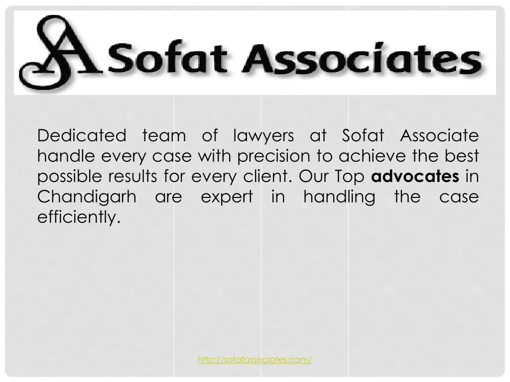 dedicated team of lawyers at sofat associate