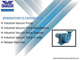 Industrial Vacuum Pump