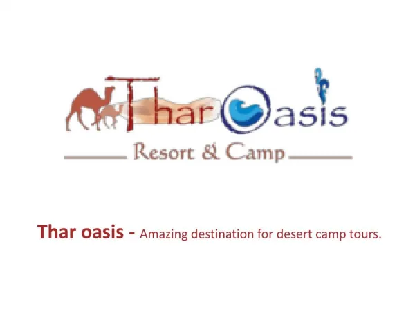 Thar Oasis Resort and Camp