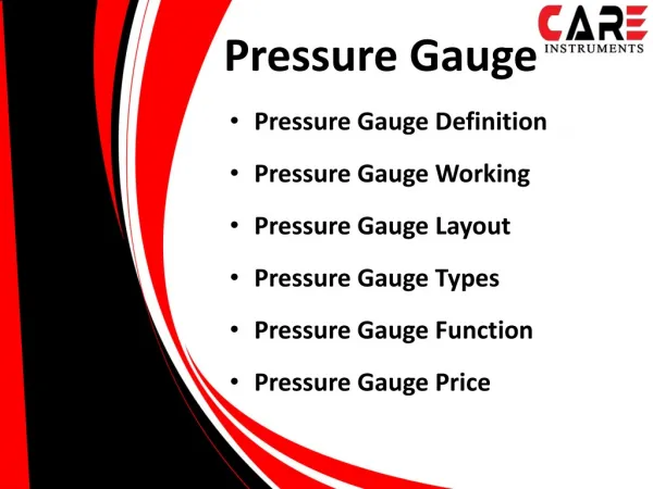 Pressure Gauge Supplier & Dealer
