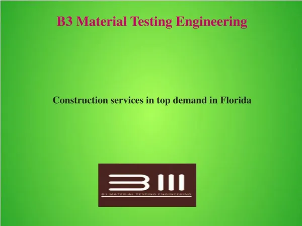 Construction services in top demand in Florida