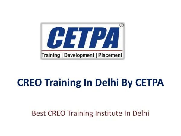Best CREO Training In Delhi