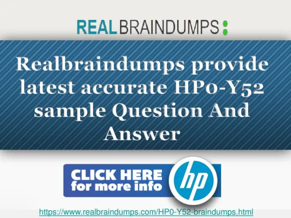 100% verified HP0-Y52 Exam Study Material