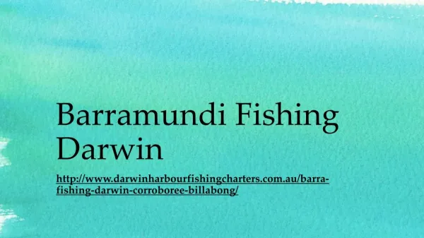Darwin Barra Fishing