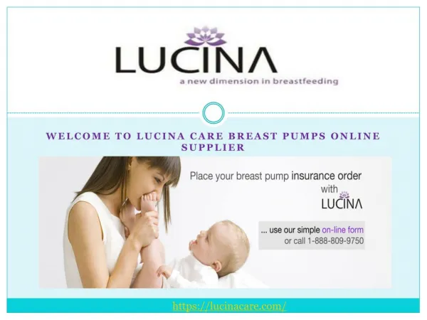 Lucina care The best breast pumps online supplier in USA
