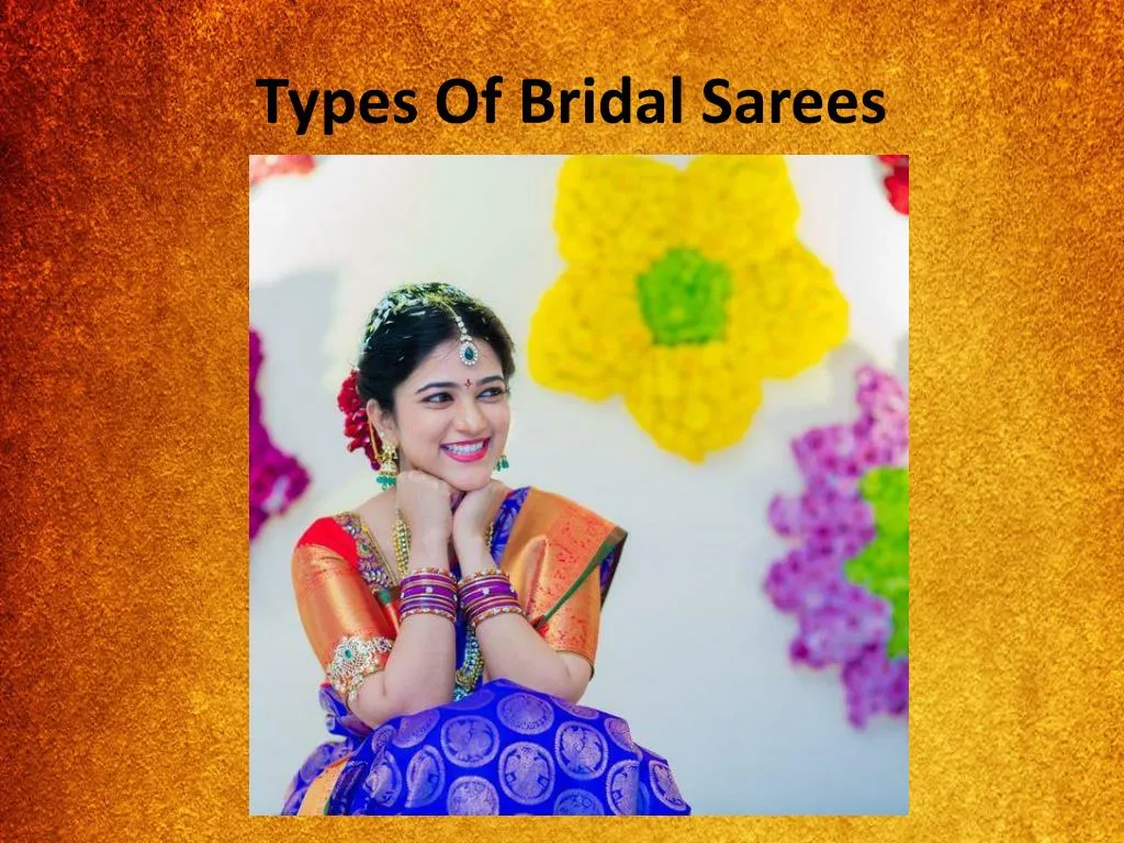 types of bridal sarees