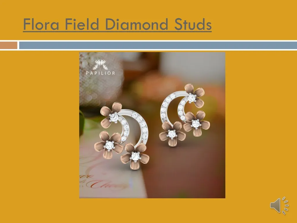 flora field diamond studs