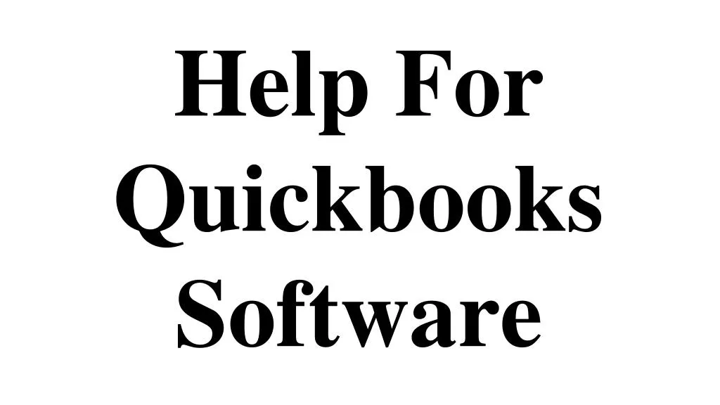 h elp for quickbooks software