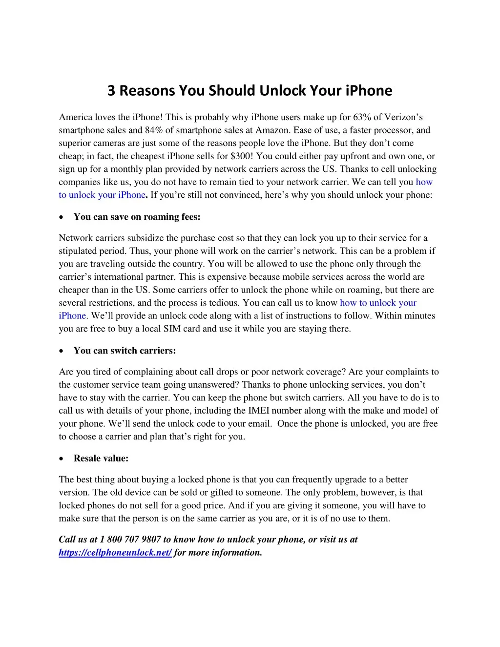 3 reasons you should unlock your iphone