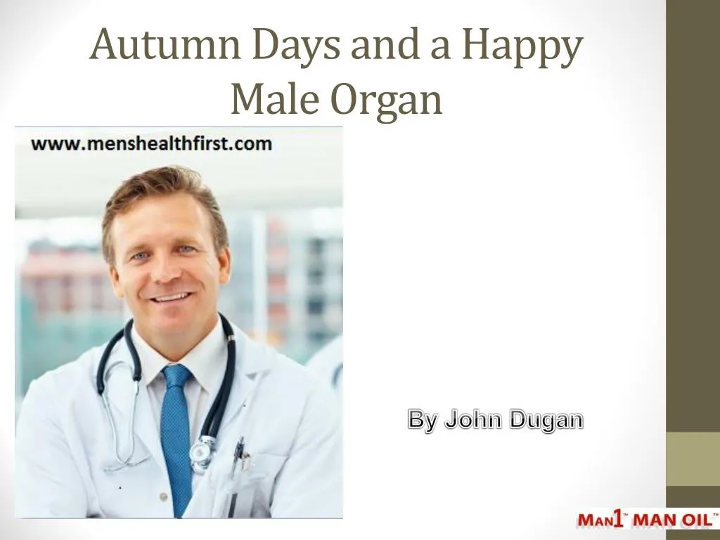 autumn days and a happy male organ