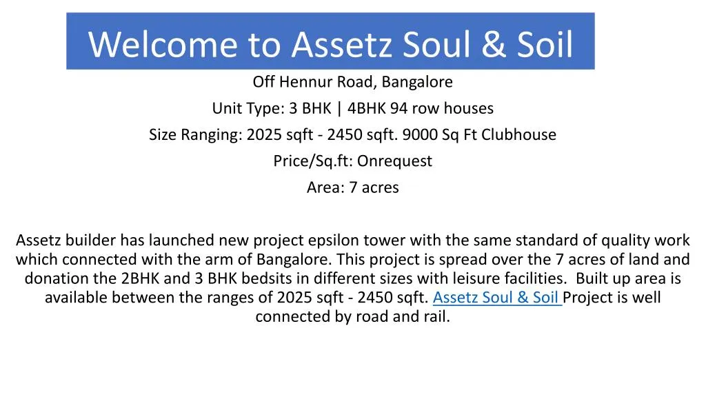 welcome to assetz soul soil
