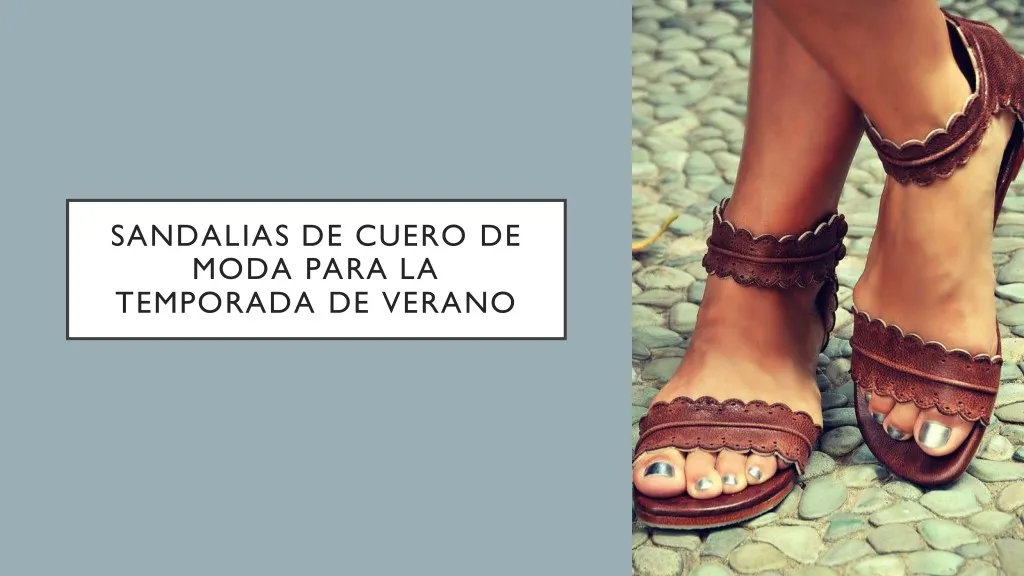 sandalias de cuero de moda para la temporada