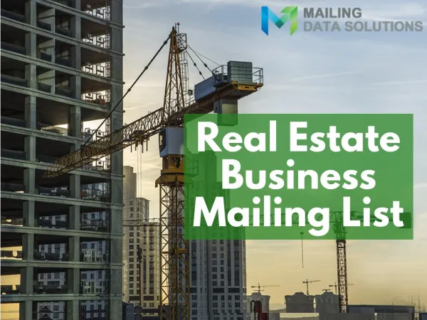 Real Estate Business Email List