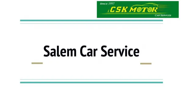 Salem Car Services