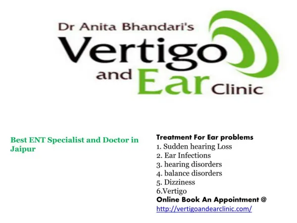 Vertigo and Ear Clinic-Book an Appointment