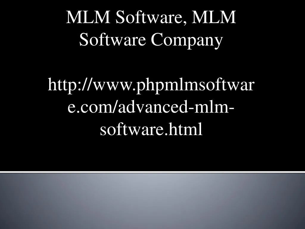 mlm software mlm software company http www phpmlmsoftware com advanced mlm software html