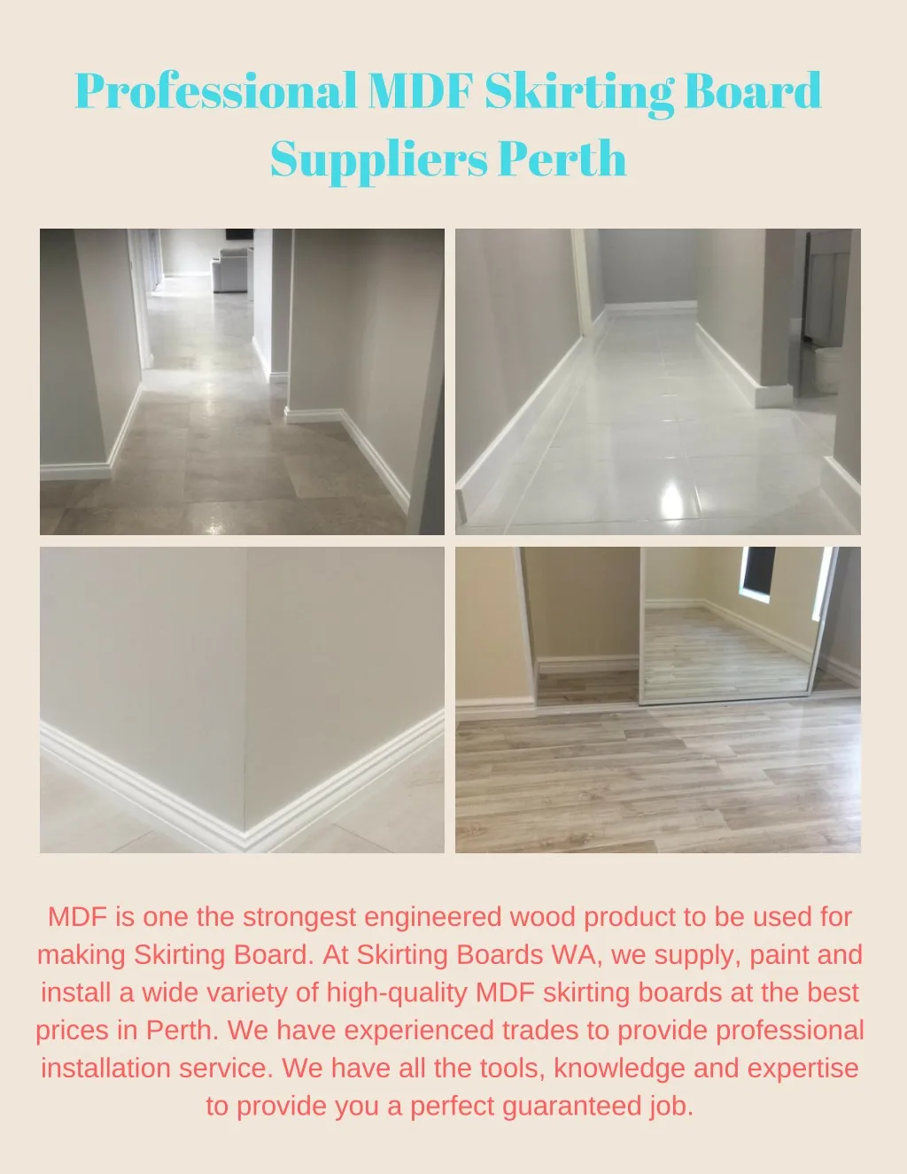 professional mdf skirting board suppliers perth