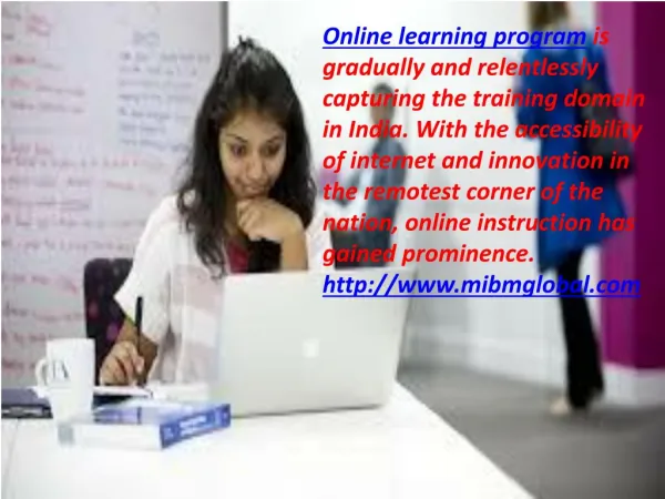 Online learning programme in India MIBM GLOBAL