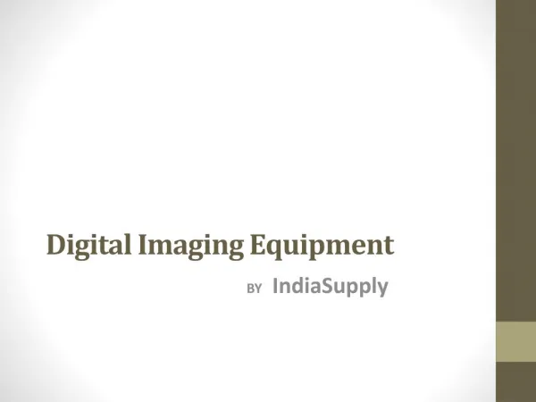 Dental Imaging Equipment