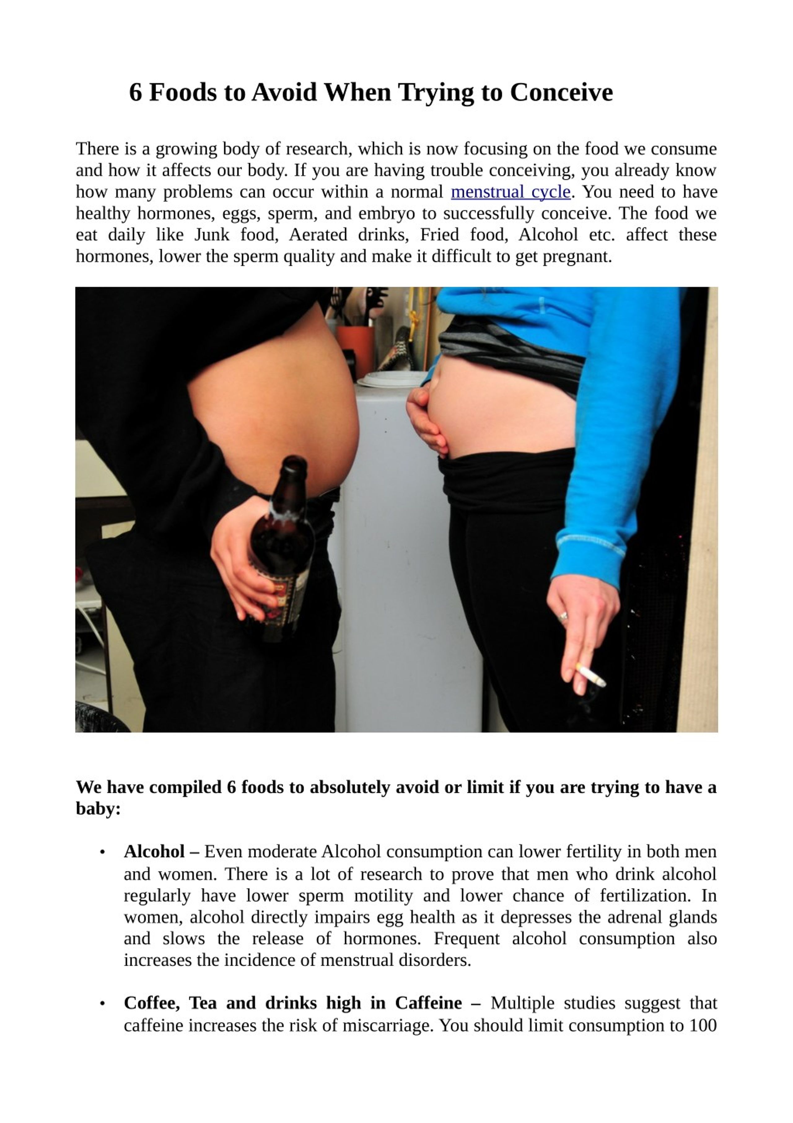 PPT - 6 Foods to Avoid when trying to Conceive PowerPoint Presentation ...