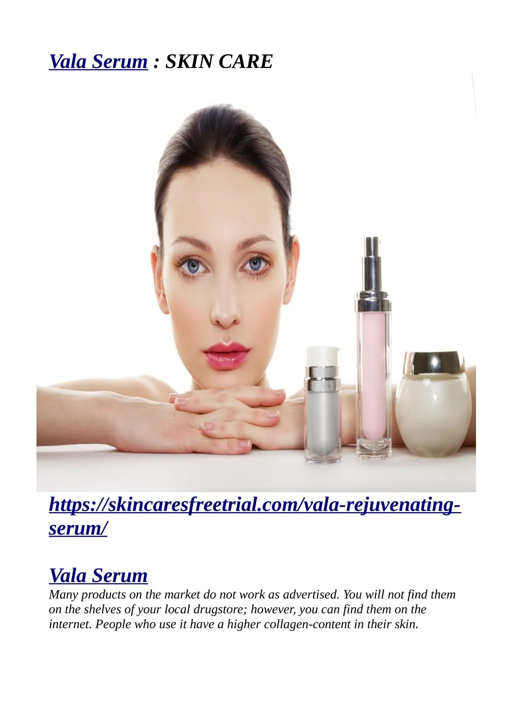 vala serum skin care