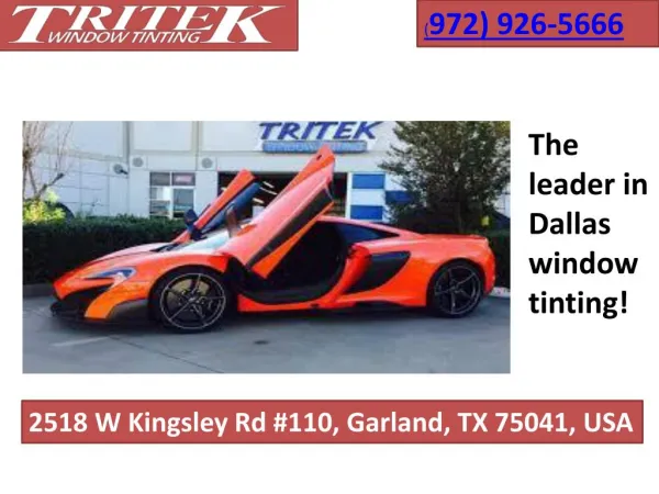 commercial window tinting dallas