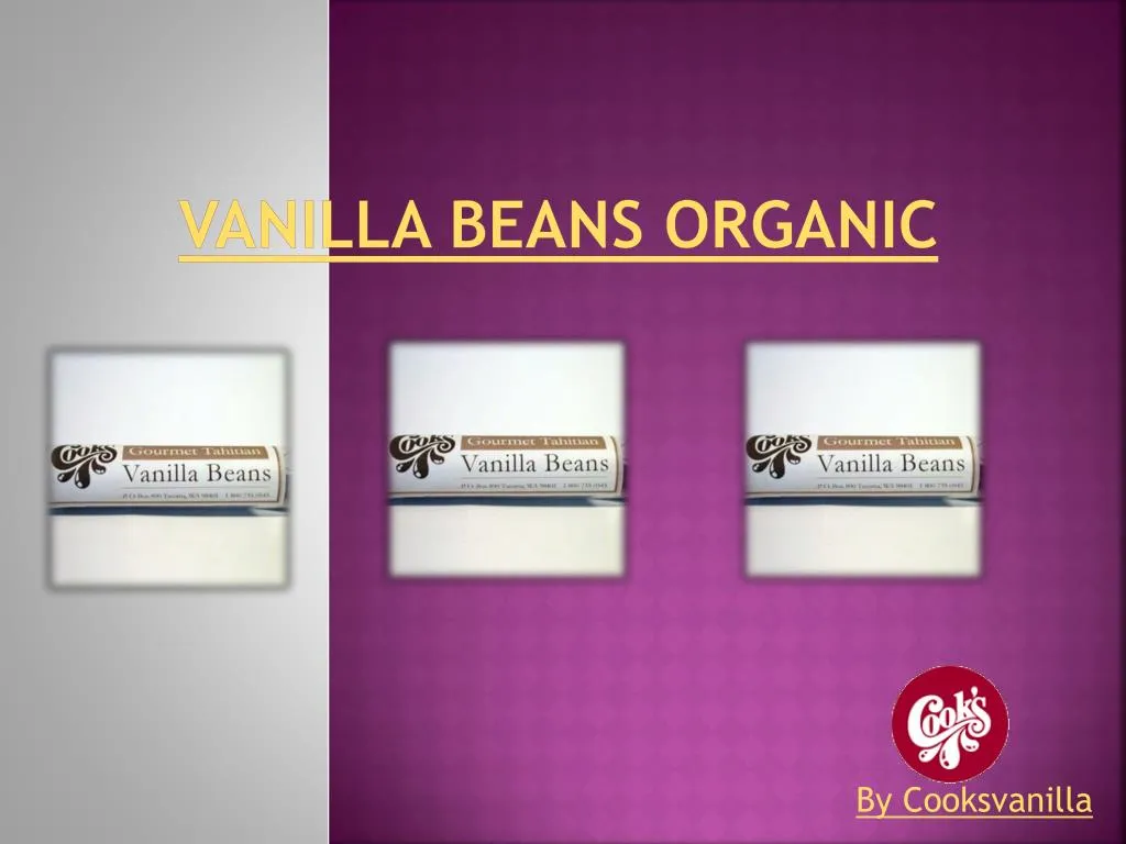 vanilla beans organic
