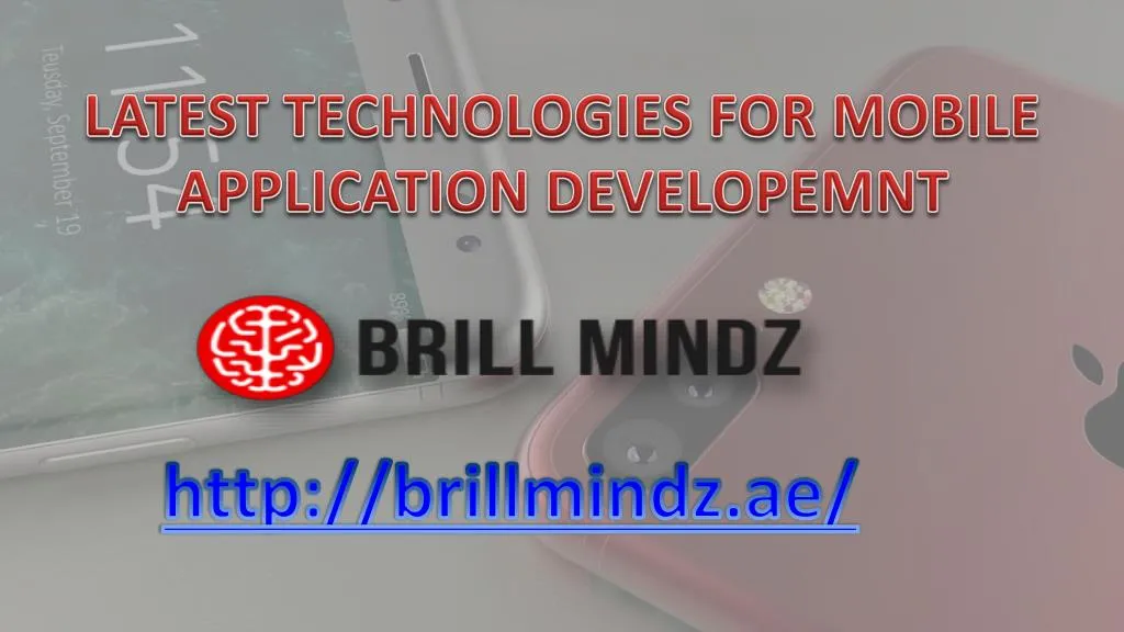 latest technologies for mobile application developemnt