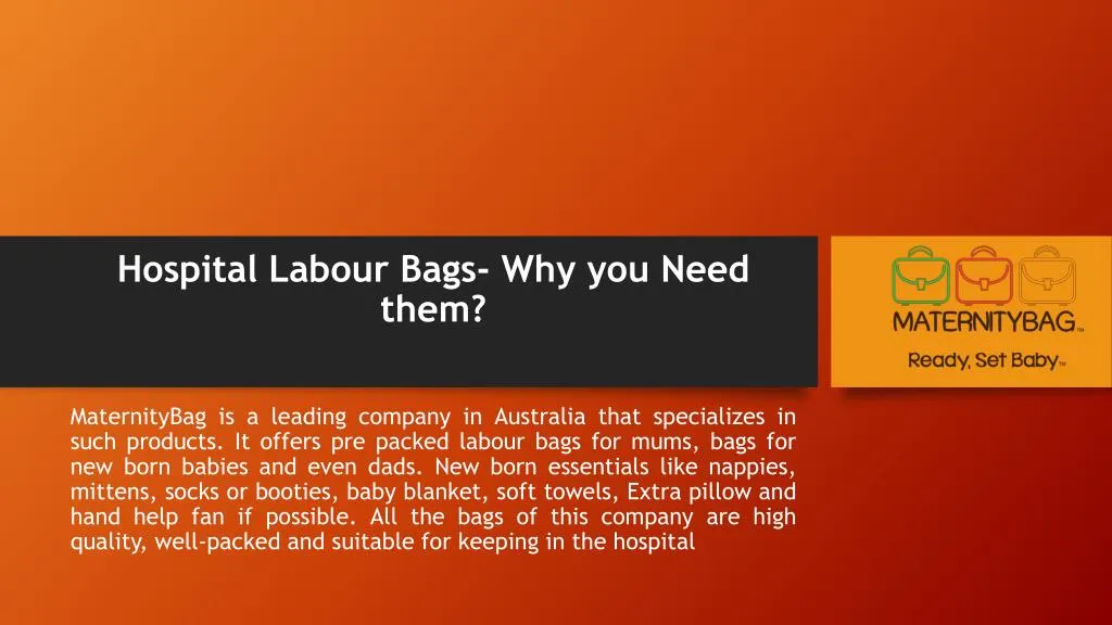 hospital labour bags why you need them