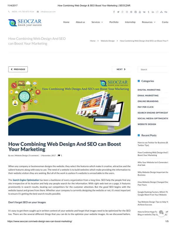 How combining web design & seo boost your marketing