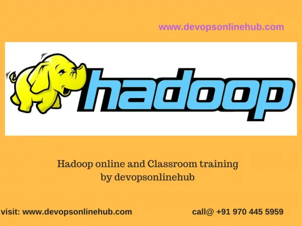 Hadoop Training in Hyderabad | Devopsonlinehub