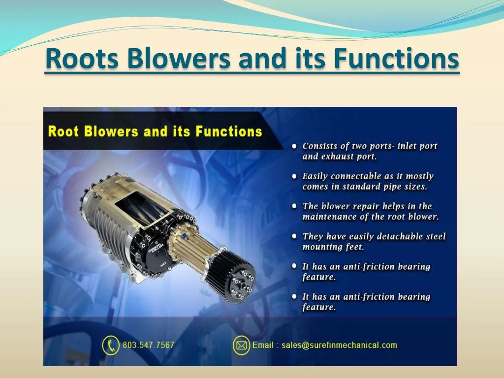 roots blowers and its functions
