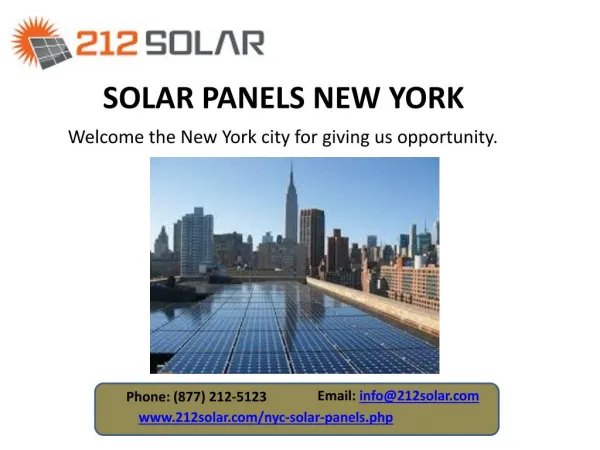 Solar panels NY