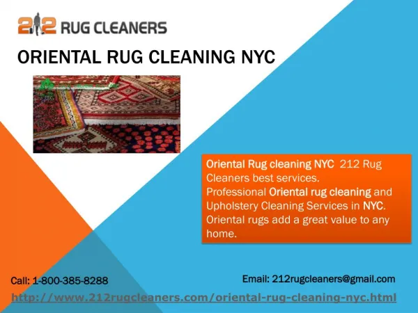 Oriental Rug cleaning NYC