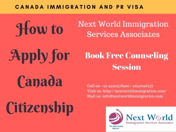 How to apply for Canada Citizenship - Canada PR Visa and Citizenship