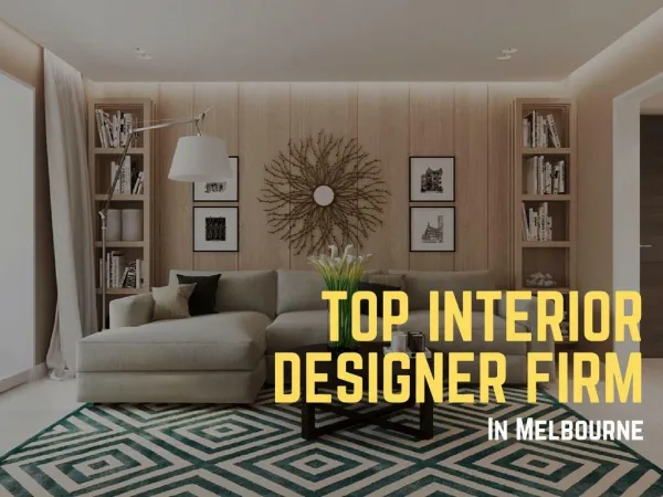 Top Interior Designer Firm in Melbourne