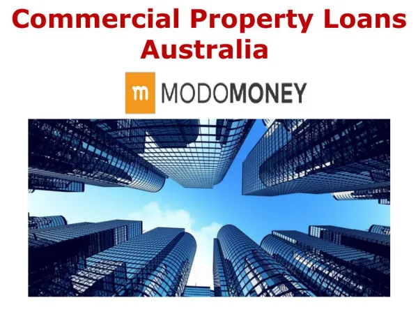 Commercial Property Loans Australia